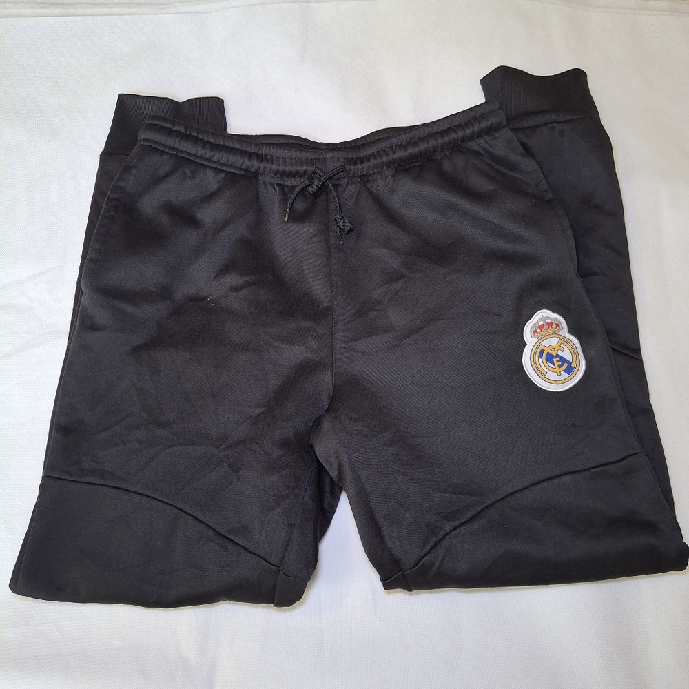 Real Madrid Futbol Club Training Pants Black Size Medium La Liga
